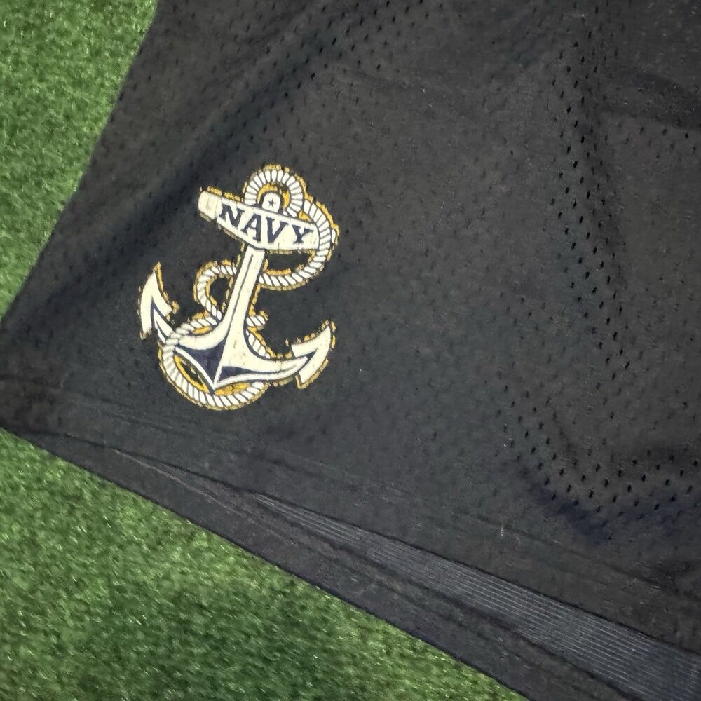 Champion Navy Anchor Mesh Shorts 2XL Black Authentic Athleticwear USAF ROTC - Picture 3 of 10